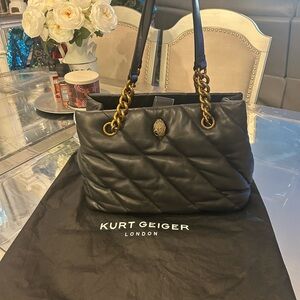 Kurt Geiger London Soho Quilted Leather Shopper NWT!